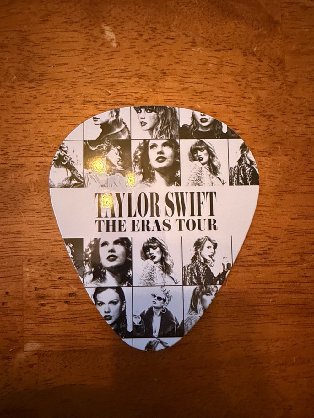 Taylor Swift Black & White Eras Tour Collage Guitar Pick